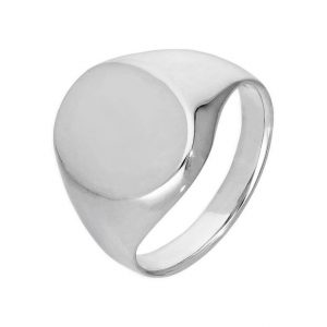 Engraved Silver Signet Ring – Sentimental gift with personalisation