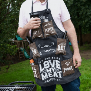 Love My Meat Men’s BBQ Apron – For the wannabe chef