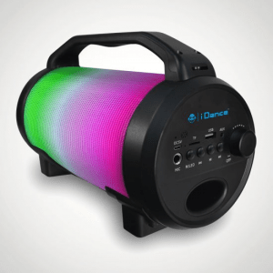 Portable Compact Speaker With a Microphone – Is he into music?