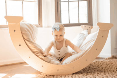 Arch Rocker Pillow – Unique baby girl gift idea to grow with her