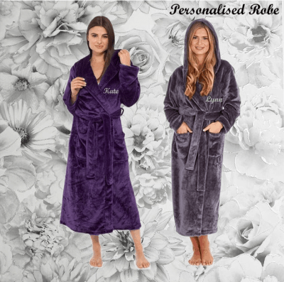 Comfortable Personalised Bathrobe – A fluffy relaxation gift for her