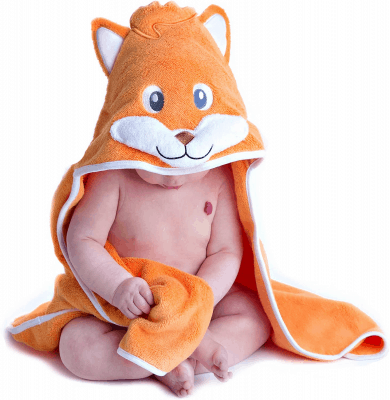 Hooded Bath Towel for Baby – Cute bathtime gift idea for baby girls