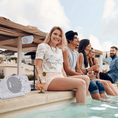 IndoorOutdoor Waterproof Speakers – A relaxing gift for her that will spread relaxation all over her home and backyard