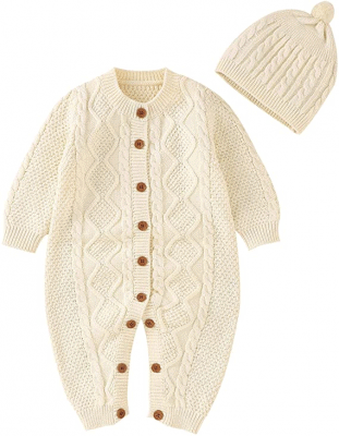 Knitted Baby Jumper – Ideal gift for baby girls born in winter