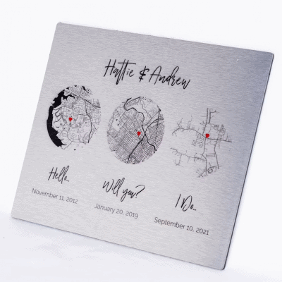 Personalised Tin Star Map – A creative tin or year anniversary gift for him