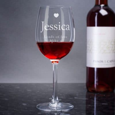 Personalised Wine Glass – A fun Secret Santa gift that wont break the bank