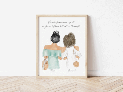 Best Friend Personalised Print – The most thoughtful present to get your best friend