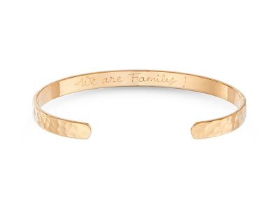 Engraved Personalised Sister Gold Bracelet - Sentimental gift idea for a sister who means the absolute world
