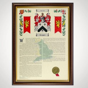 Printed Family History with Coat of Arms – Looking back on the past may be the ideal present for grandpa