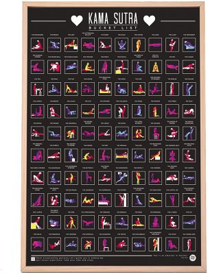 Scratch Poster of Kama Sutra - Gifts for sisters who need help to spice up their private life a little
