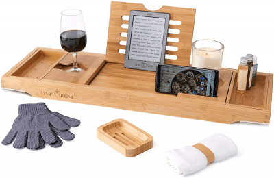 Bathtub Tray and Gift Set – Give her the gift of a relaxing bath