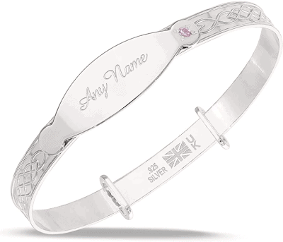 Birthstone Baby Bracelet – Elegant personalised christening gift