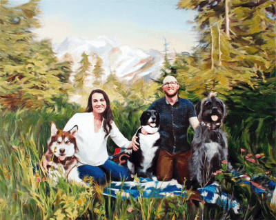 Custom Family Portrait Painting – A unique and heartfelt personalised birthday gift idea