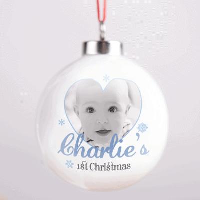 First Christmas Ornament – First Christmas gift for a baby boy