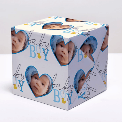 Personalised Gift Wrap – Unique wrapping for baby boy gifts