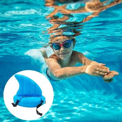 Shark Fin Swimming Aid for Toddlers – A present for a 4 year old boy he doesnt know he needs