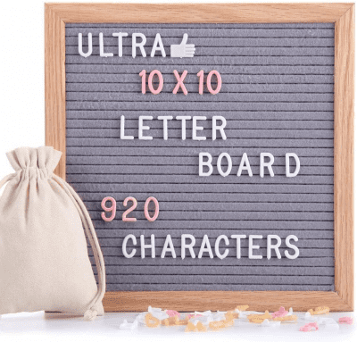 Felt Letter Board – An unexpected present for a 10 year old girl