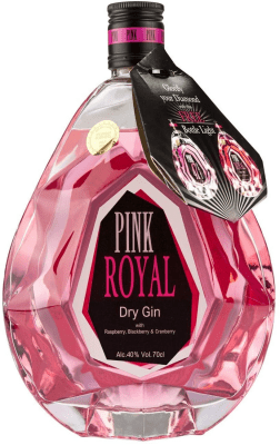 Pink Diamond Gin with Bottle Light – Pink gin gifts