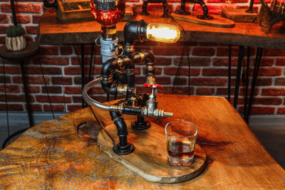 Steampunk Wine Dispensers – Wine gifts for men