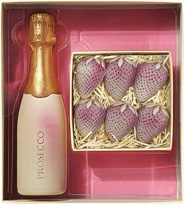 Chocolate and Strawberries Gift Set – Edible prosecco inspired gift