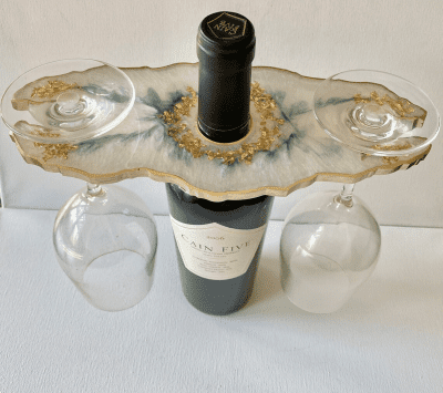 Geode Champagne Caddy – Creative handmade champagne themed present