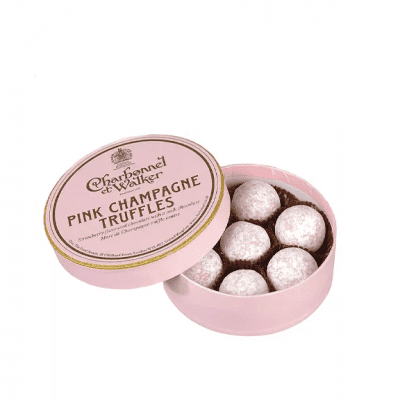 Pink Champagne Chocolate Truffles – Edible gift idea to pair with Champagne