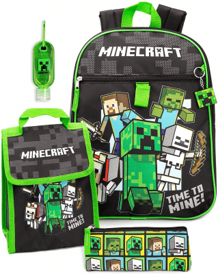 Backpack and Lunch Box Set – Minecraft gift ideas UK