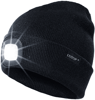 Headlamp Beanie – Presents for walkers UK at night