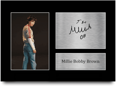 Millie Bobby Brown Autographed Picture – Stranger Things gifts UK