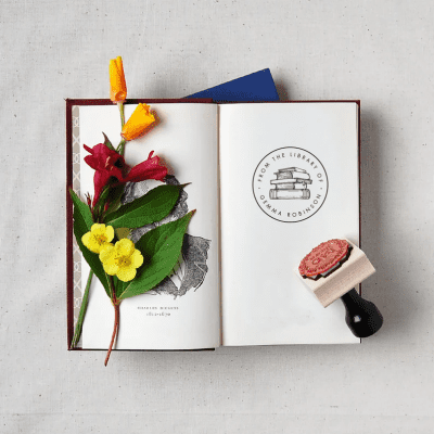 Personalised Book Stamp Kit – Custom gift idea for book readers in the UK