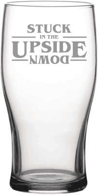 Stuck in the Upside Down Beer Glass – Stranger Things inspired gifts