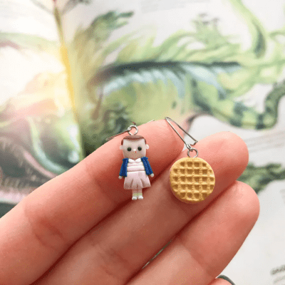Waffle Earrings – Stranger Things gifts for her